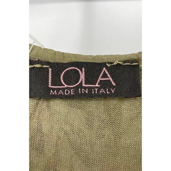 Lola Italian Made Women's M Floral Silk Boho Maxi Dress Coquette Whimsy - Picture 6 of 7